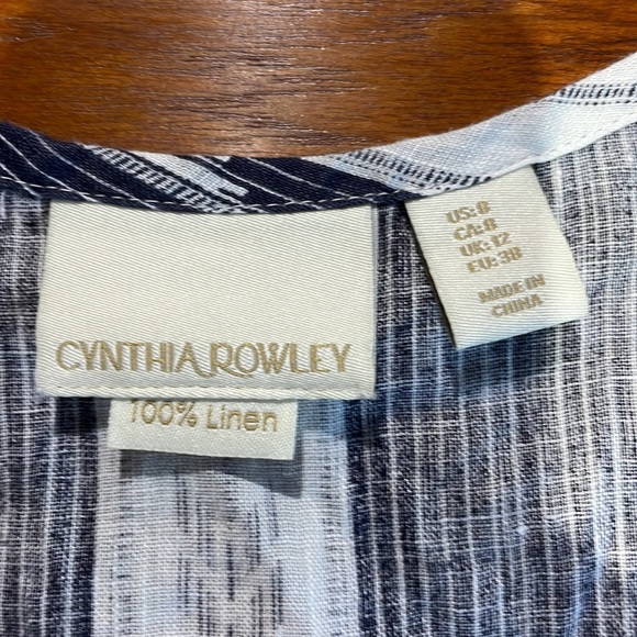 Cynthia Rowley linen tank dress size 8 - Picture 2 of 6